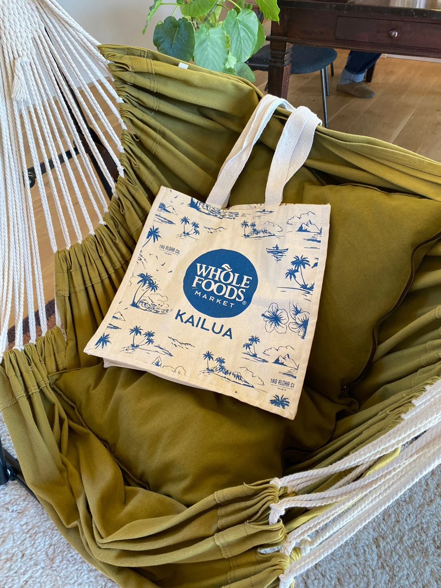 ハワイ限定 Whole Foods オーガニックコットン トートバッグ 210.jpg