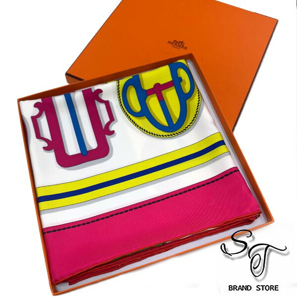 極美品☆HERMES エルメス Projets Carres カレ プロジェクト エルメス カレ90 Projets Carres au Crayon カレ プロジェクト