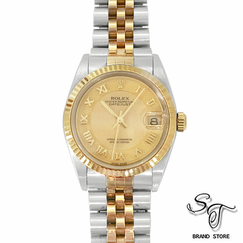 ■ロレックス■ROLEX 78273 デイトジャスト K18YG/SS/自動巻/Y番/イエローシェル文字盤【中古A】