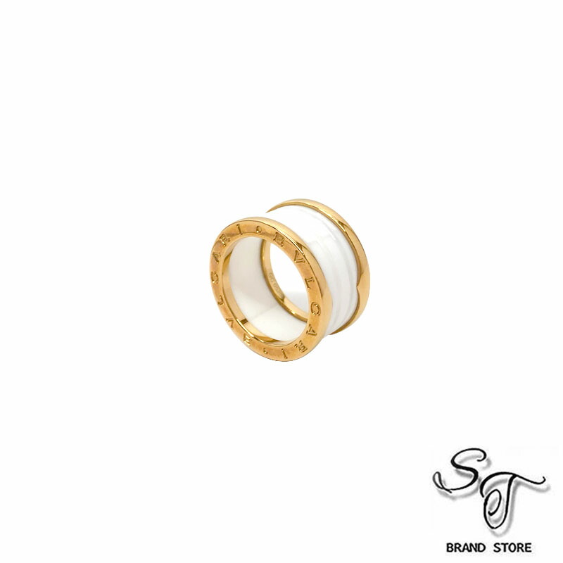 楽天市場】ブルガリ 指輪 K18PGxホワイトセラミック B.zero1 ビー