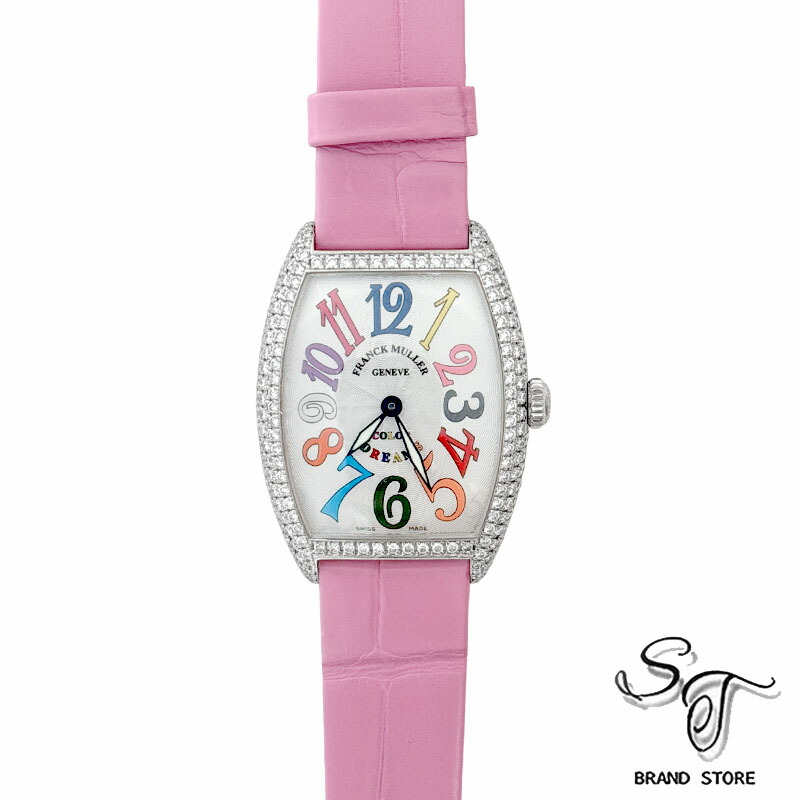 ■フランクミュラー■Franck Muller トノーカーベックス 7502 QZ D/WG/純正ダイヤ/自動巻き【中古A】【本体のみ】