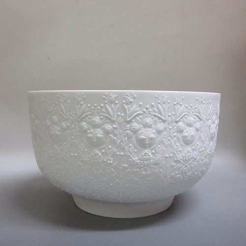 ★Rosenthal studio-line/ ローゼンタール 制作室生産ライン 大どんぶり鉢 浮彫り 恋愛関係白いこと  新入荷【中古】