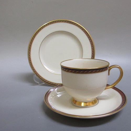 ★レノックス/LENOX　MONROE/モンロー　カップ＆ソーサー トリオ　USA製　新入荷【中古】 4,455円