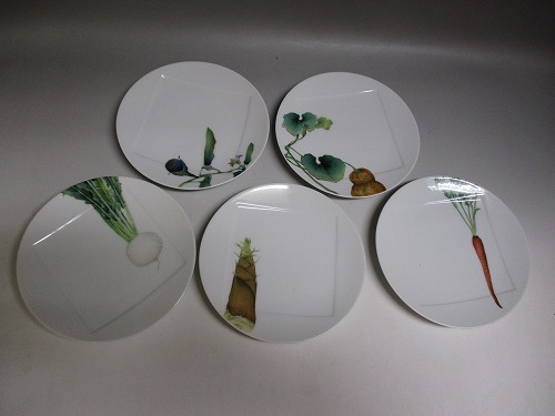 楽天市場】【中古】 ノリタケ プレート 21cm 4枚セット チンツ果物画