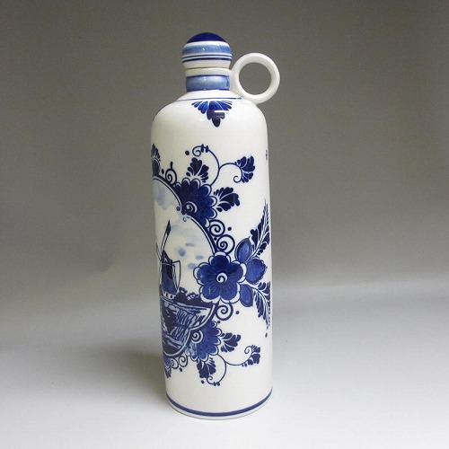 ★Delft/デルフト焼 ELESVA社 オランダ デルフトブルー delftz blue holland 蓋付き水差し ピッチャー　新入荷【中古】｜世界の洋食器 Antique シャノン