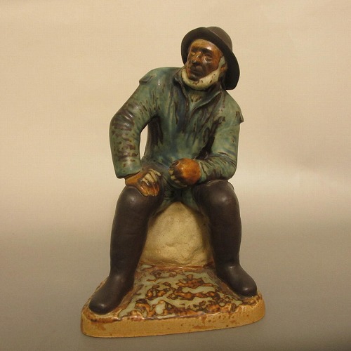★B＆G/ビングオーグレンダール フィギュリン　Old Fisherman-Gres 釣り人　希少品 新入荷【中古】