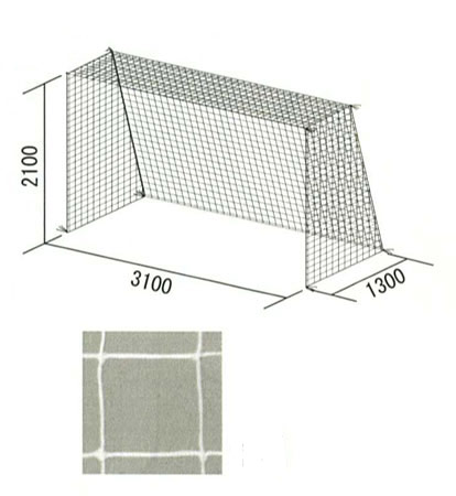受注生産品 トーエイライト サッカー フットサル ハンドゴールネット ゴール フットサル ハンドゴールネット B