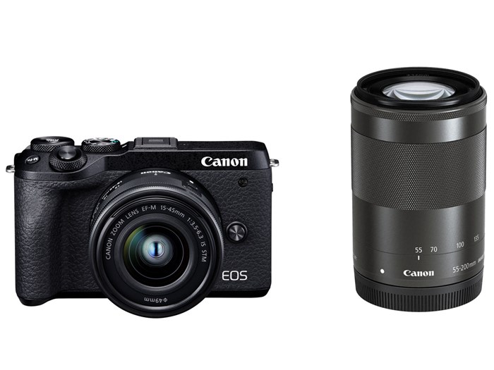 Canon EOSM6markIIレンズ２つセット本日13時までに購入で本日発送 楽天市場】CANON EOS M6 Mark II ダブルズームキット [ブラック