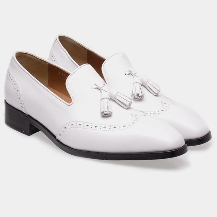 ウィングチップ タッセルローファー レザーローファー メンズローファー 本革 Wingtip Tassel Loafers オーダーシューズ 靴