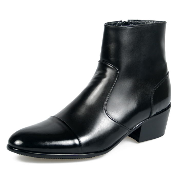 楽天市場】クロコ型押しサイドジップブーツ レザーブーツ メンズブーツ