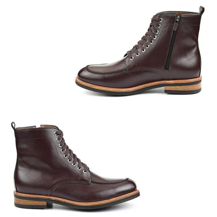 レザーレースアップブーツ 全1色 メンズブーツ ハンドメイドブーツ