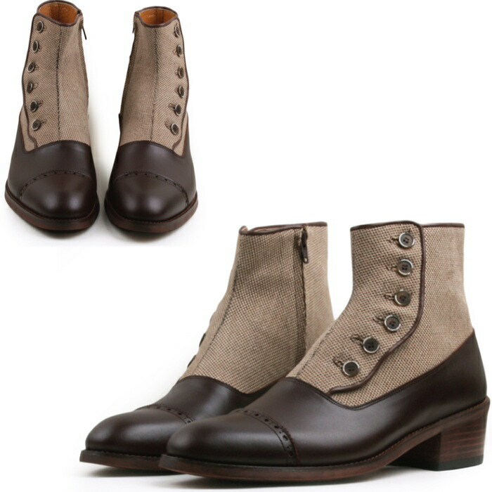 レザーブーツ 配色切り替えレザーブーツ Shoes 本革ブーツ ブーツ Star ハンドメイド