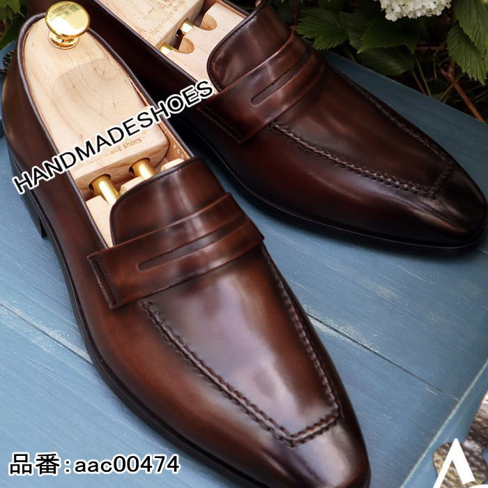 絶対一番安い レザーローファー オーダーシューズ ローファー レザーローファー メンズ メンズシューズ レザー 本革 レザーシューズ ハンドメイドシューズ 保障できる Www Wtpartnership Com