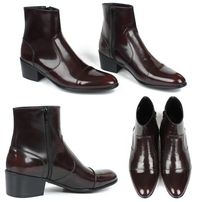 レザーブーツ メンズ ビジネスブーツ ブーツ ドレスブーツ