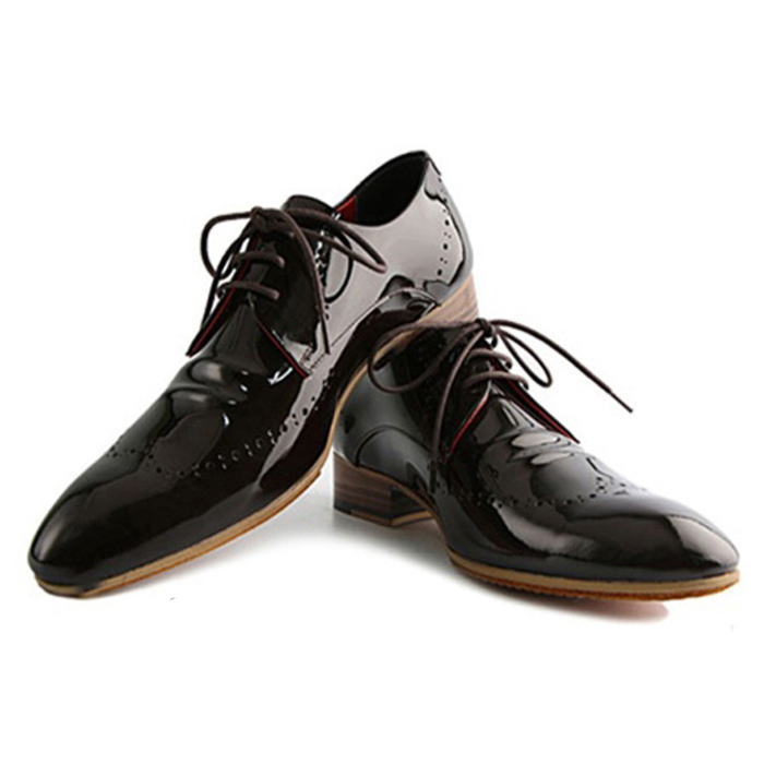 楽天1位 楽天市場 レースアップエナメルシューズ 1色 ハンドメイド メンズ メンズシューズ レザー 本革 レザーシューズ エナメル レースアップ 最新トレンド靴 Share 50 Off Fcipty Com
