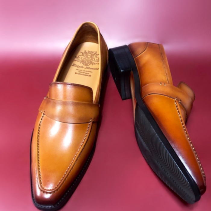 レザーローファー オーダーシューズ ローファー レザーローファー メンズ メンズシューズ レザー 本革 レザーシューズ ハンドメイドシューズ Meguiars Com Do