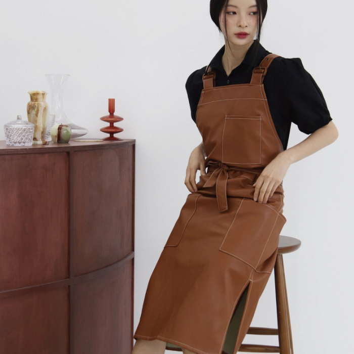 ロング前垂れ 前垂れ  衣裳 前垂れ 格好のいい  細工物前垂れ 御役目前垂れ 美容師 前垂れ かっこいい 前垂れ フローリスト前垂れ 喫茶店前垂れ 制服