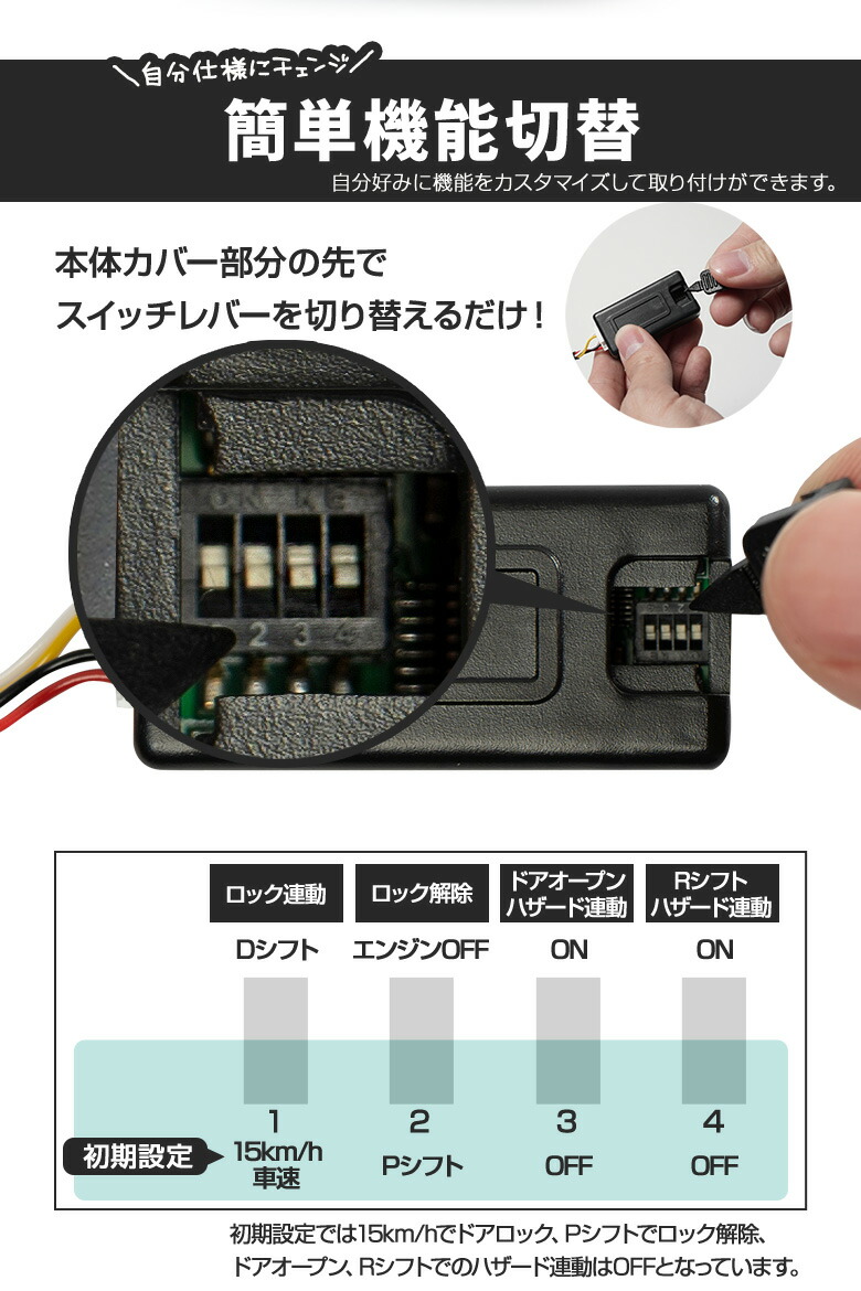 楽天市場 8 11 水 01 59創業祭 Tss対応 ハイエース 0系 5型6型専用 ガソリン車専用 車速連動ドアロックキット 車速感知 オートドアロック Pシフトドアアンロック 車速ドアロック 自動ロック 施錠 安全対策 セーフティ カー用品 Hiace Pt シェアスタイル Led