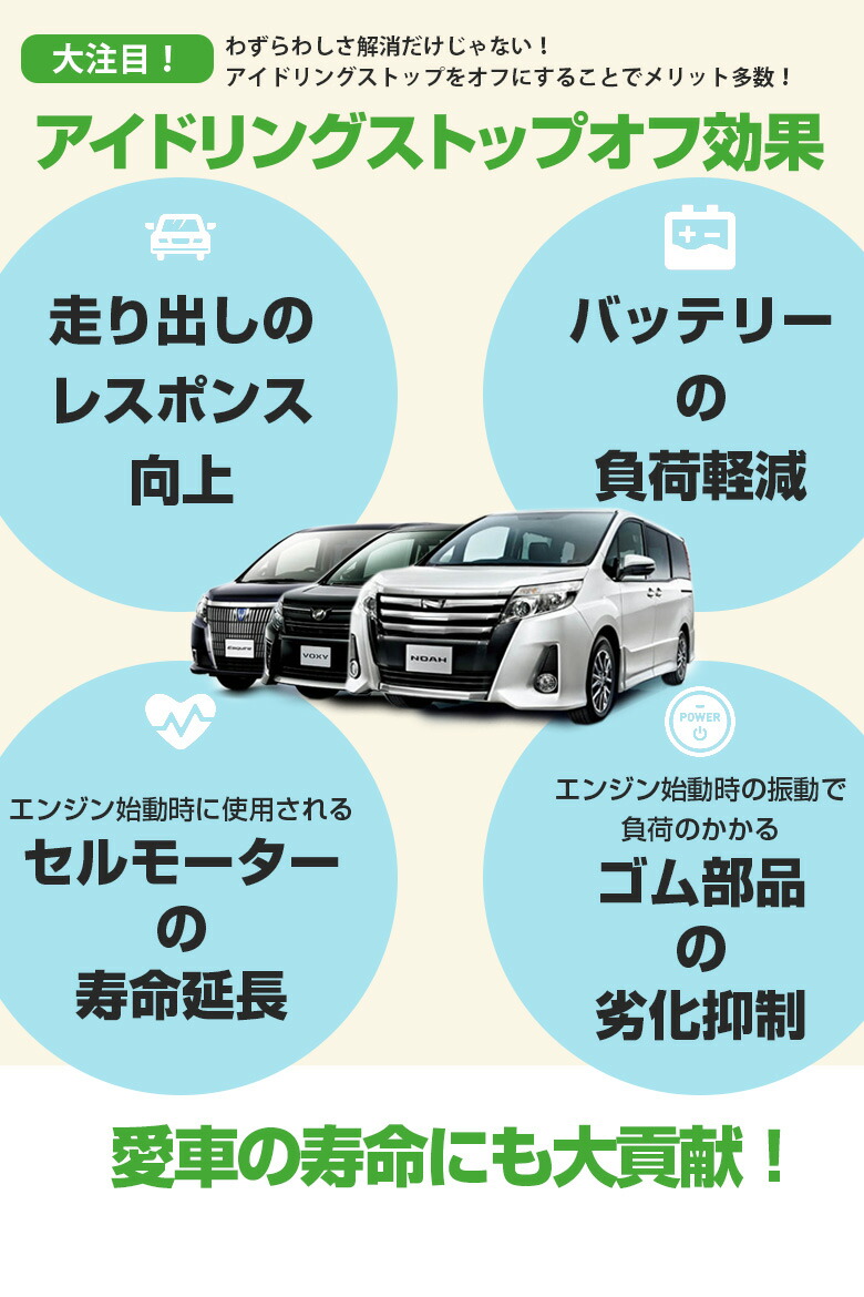 楽天市場 5月6日 木 まで Gwセール開催中 ノア ヴォクシー エスクァイア 80系 前期 アイドリング ストップ キャンセラー エンジンonで アイドリングストップoff 切り替え可能 カプラーオン Toyota トヨタ Noah Voxy Esquire A シェアスタイル Led Hid の老舗