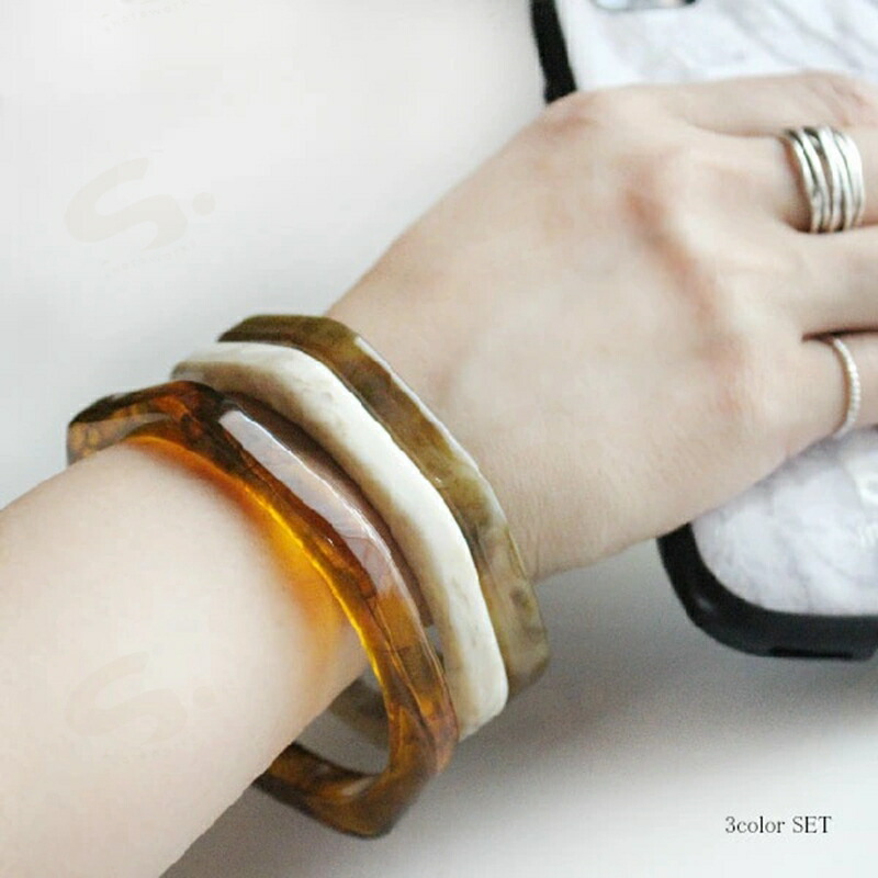 楽天市場】【メール便送料無料】（6）バングル べっこう風 BR-2