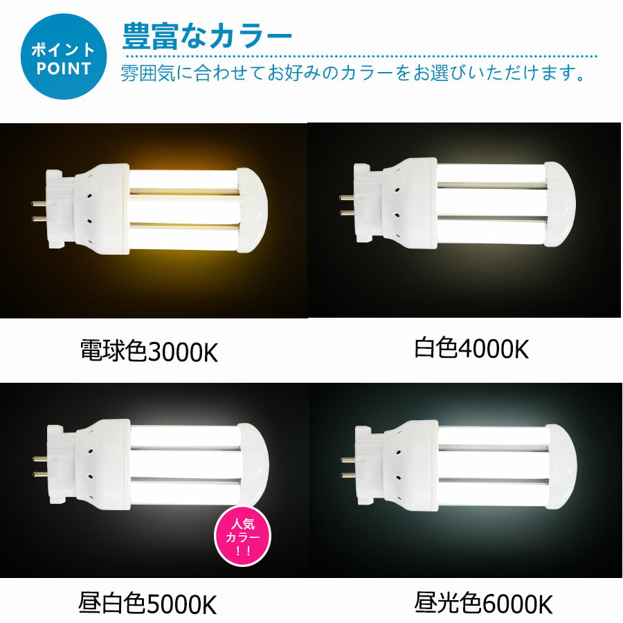 SALE／83%OFF】 LED蛍光灯 FDL18EX FDL18EX-L FDL18EX-W FDL18EX-N FDL18EX-D セット パナソニック  FDL18EXL 代替用 GX10Q通用口金 LED コンパクト形蛍光ランプ《ツイン蛍光灯》 18W 交換 消費電力8W 1280lm  高輝度160LM W 配線工事必要 RSE認証 電球色 白色 昼白色 ...