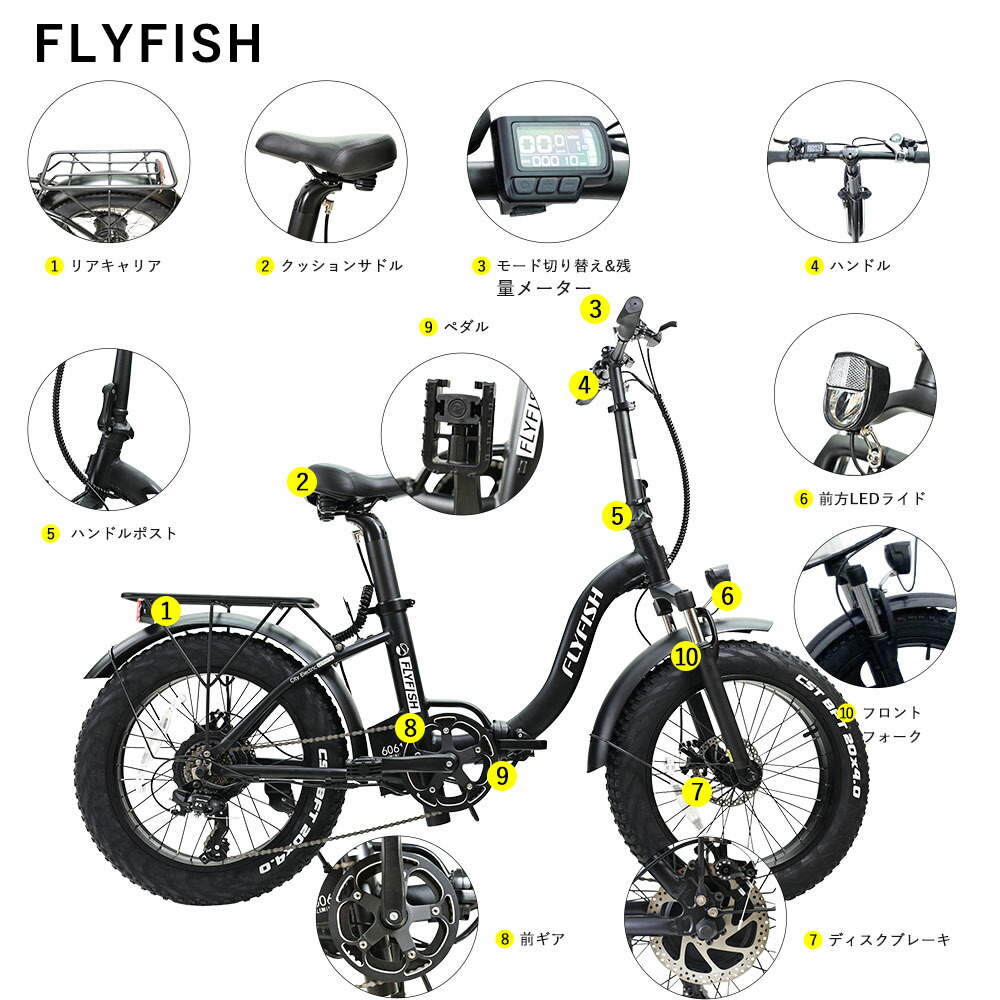 KOMMODA ファットタイヤ電動自転車 公道可