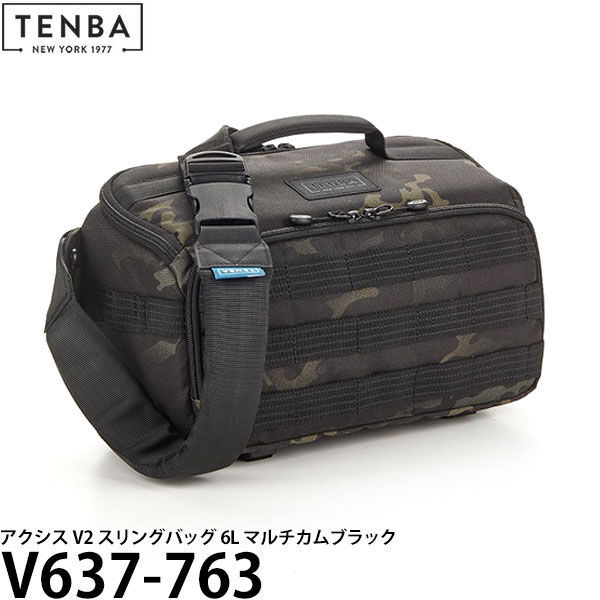 【送料無料】 TENBA V637-763 アクシス V2スリングバッグ 6L マルチカムブラック [カメラバッグ Axis v2 6L Sling Bag/テンバ]｜写真屋さんドットコム