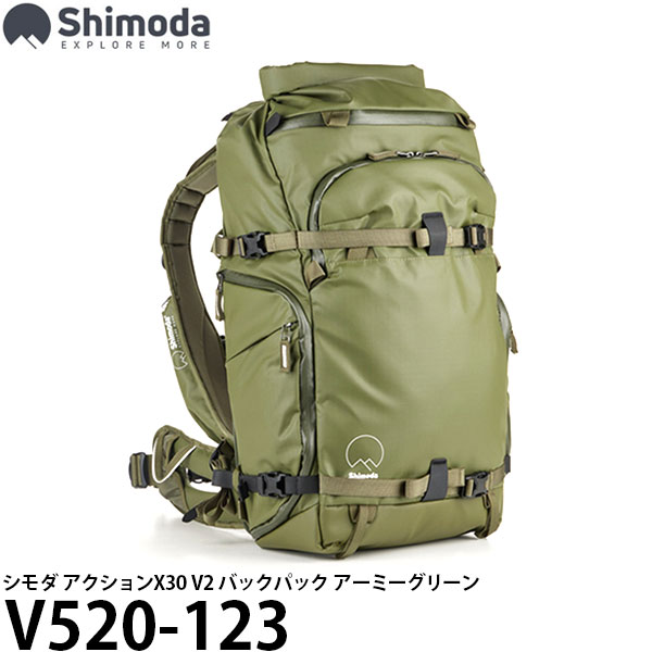 【送料無料】 エツミ V520-123 シモダ アクションX30 V2 バックパック アーミーグリーン [カメラバッグ/バックパック/Shimoda]