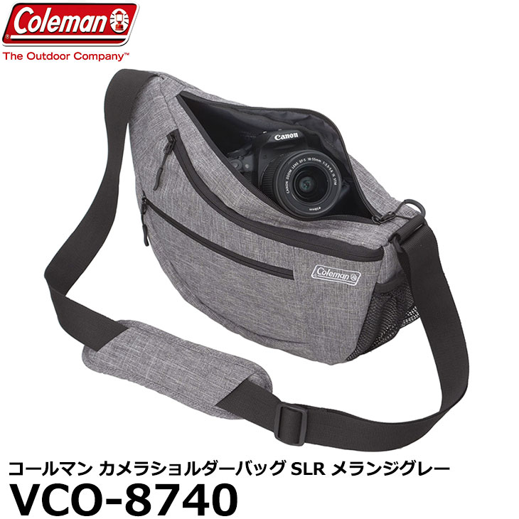 【楽天市場】【送料無料】 エツミ VCO-8740 コールマン カメラショルダーバッグSLR メランジグレー [Coleman カメラバッグ