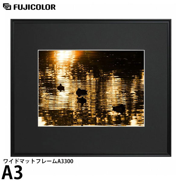 フジカラー ワイドマットフレームA3300 A3サイズ ブラック 【送料無料】
