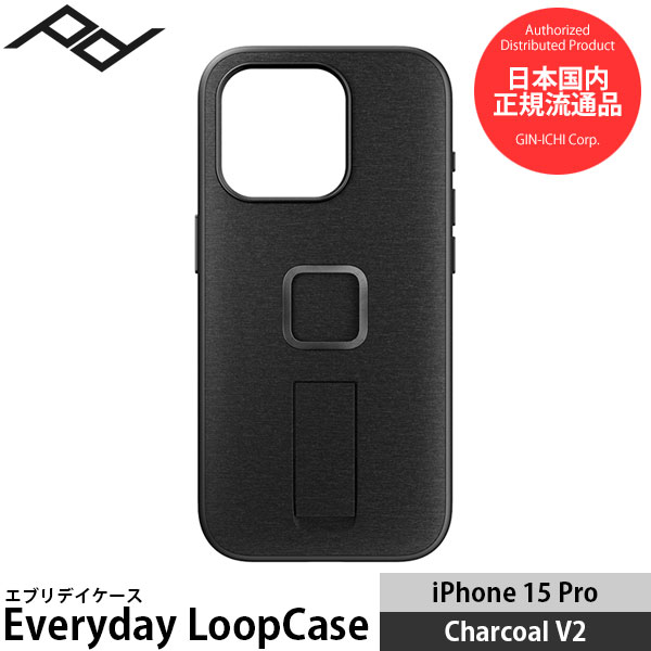 ピークデザイン M-LC-BK-CH-2 エブリデイループケース iPhone15Pro用 V2 チャコール [iPhoneケース/アイフォンケース/スマートフォンケース/スマホケース/MLCBKCH2/PeakDesign] 【メール便 送料無料】【即納】