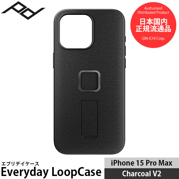 ピークデザイン M-LC-BL-CH-2 エブリデイループケース iPhone15ProMax用 V2 チャコール 【メール便 送料無料】【即納】