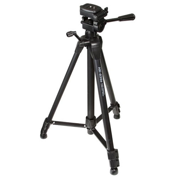 【送料無料】 ハクバ HK-835B カメラ三脚3段 [総伸長1.51m ミッドスプレッダー付小型カメラ三脚 ケース付 HAKUBA HK835B]