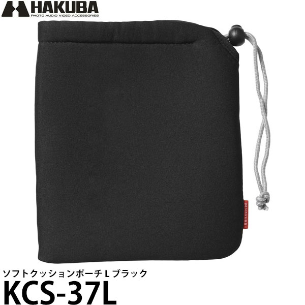 HAKUBA バッグアクセサリー ソフトクッションポーチ S ブラック KCS-37S ハクバ KCS-37S ソフトクッションポーチ S ブラック|エディオン