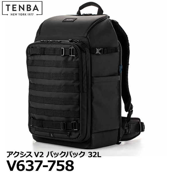【送料無料】 TENBA V637-758 アクシスV2 バックパック 32L ブラック [カメラバッグ リュック レインカバー付 テンバ axisV2 国内正規品]