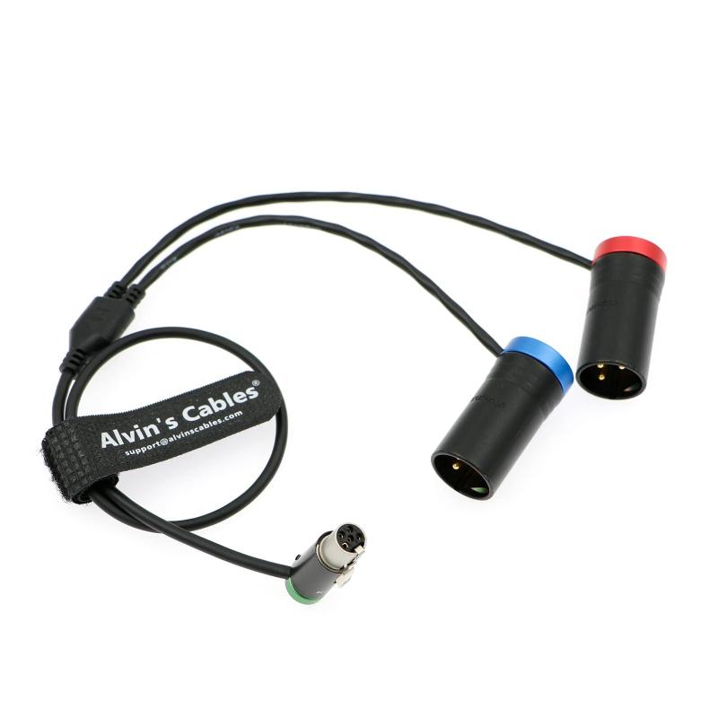薄型TA5FからデュアルLP XLR 3ピンオスオーディオケーブル Wisycom-R54| Lectrosonics-DR-Receiver LP Mini XLR 5いの一番刃針から2つのXLR最終生産物スプリッターケーブル 音声デバイス用