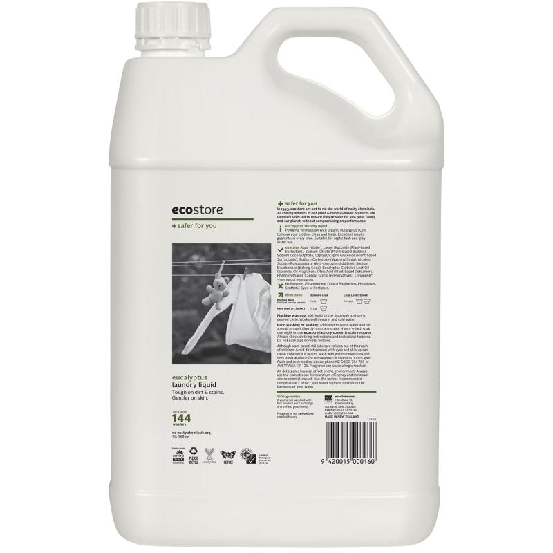 ecostore(エコストア) ランドリーリキッド ユーカリ 5L 詰め替え 洗濯洗剤 洗剤 液体 植物由来 肌にやさしい