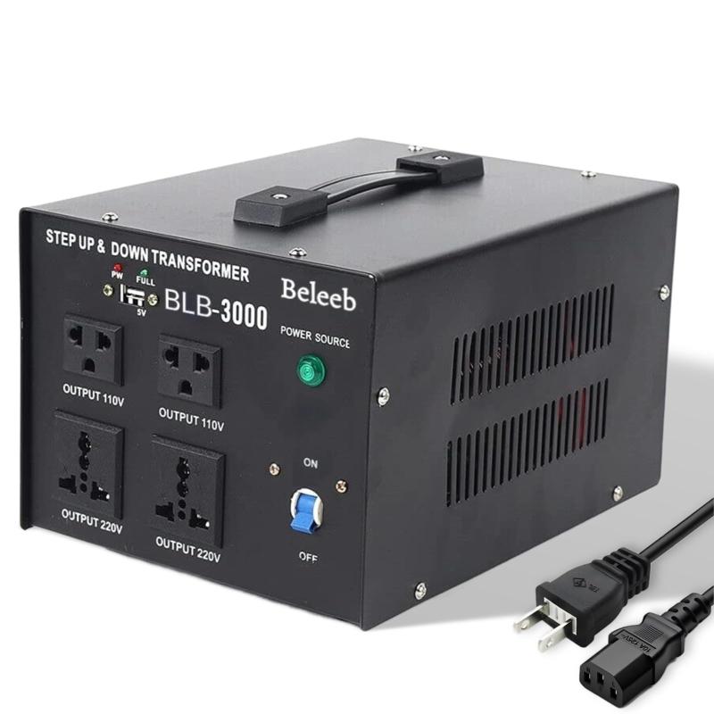 変圧器 トランス状態 ac 100v/110v to 220v-240v 230v/220v to 110v/100v オートステップアップステップダウン トランス状態 step up step down transformer