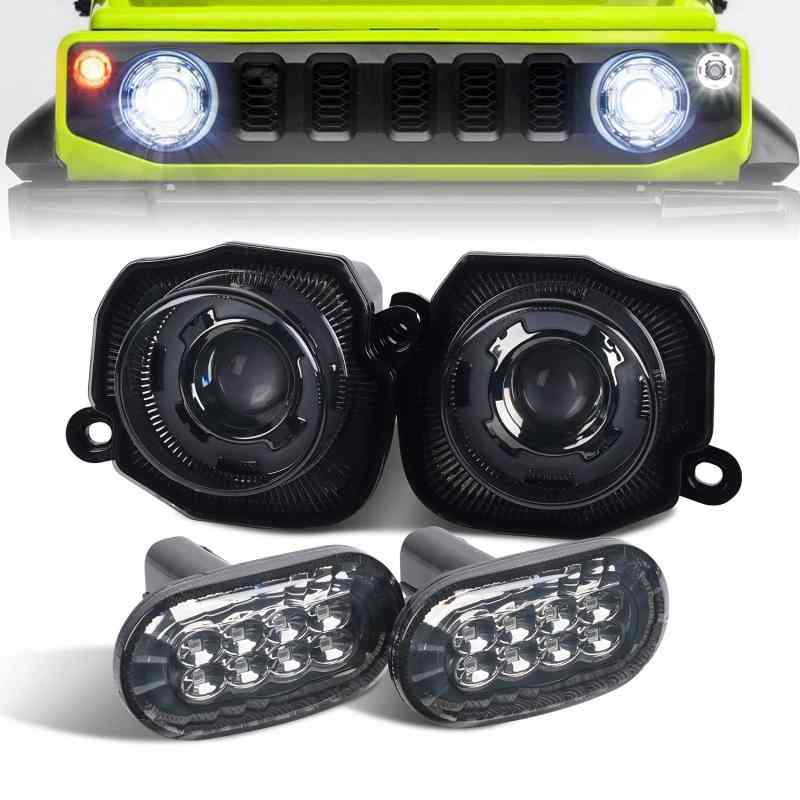 ジムニー JB64 ジムニーシエラ JB74 LED フロントグリル ウィンカー サイドウィンカー セット アンバー ウィンカーポジション化 デイライト機能付 ハイフラ防止抵抗器付 車種専用設計