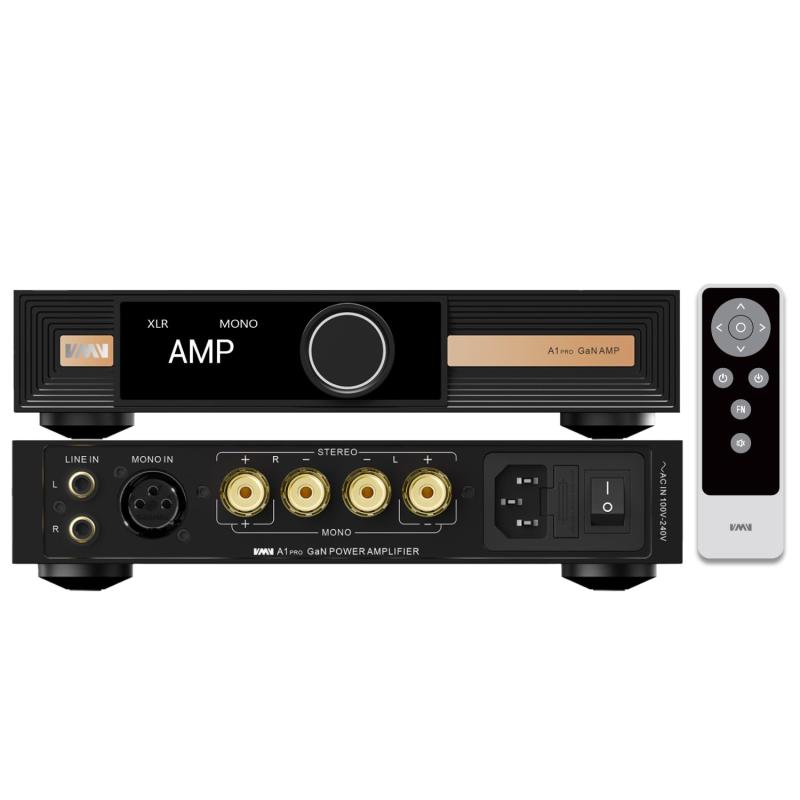 SL  A1 Pro 窒化ガリウムパワーアンプ 位置付けDアンプリファイアー 400Wモノラル 160Wx2ステレオ XLR/インプット PGA2311心付け積み上げる 老人ホーム芝居小屋用 遠隔操作属する