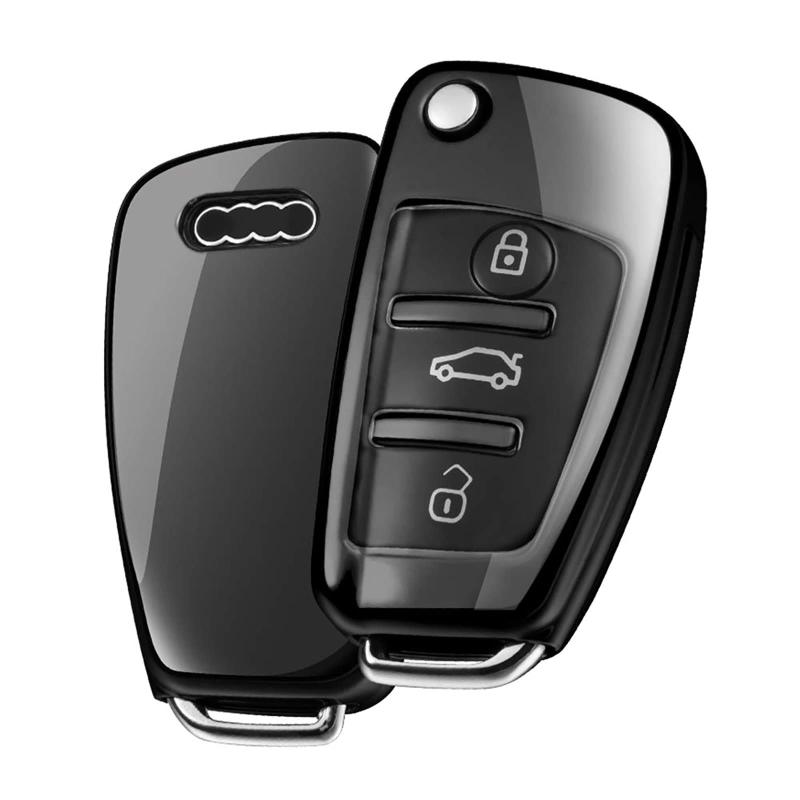 アウディ キーケース AI 専用 スマートキーケース 高級 TPU 汚れ 滑り傷 防止 A1 A3 Q2 Q3 R8 S3 S6 TT 専用 スタイリッシュ スマートリモコン キーカバー アウディ キーホルダー