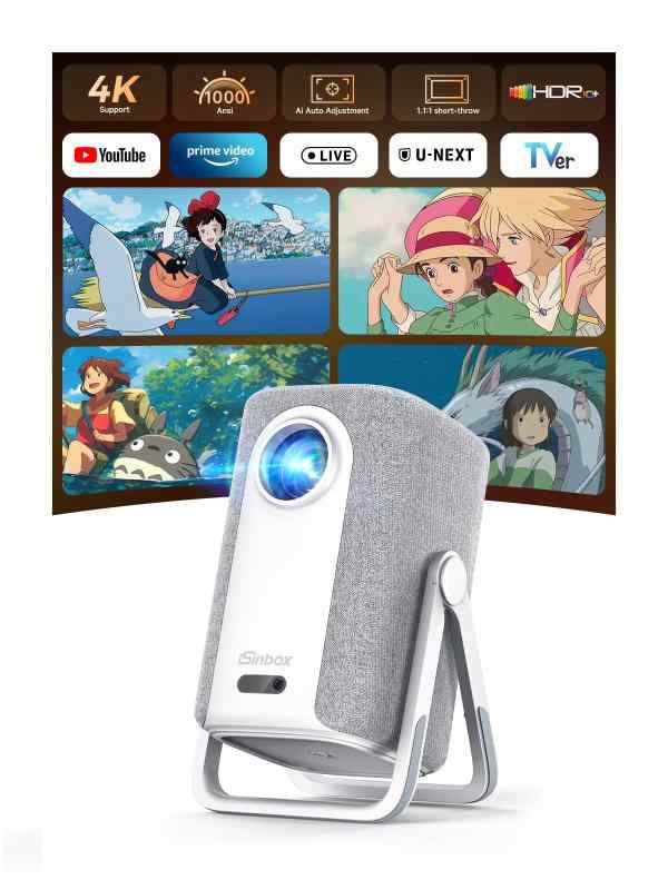 360°回転・1.1:1超短焦点 プロジェクター 家庭用 小型 AC311 23,087円