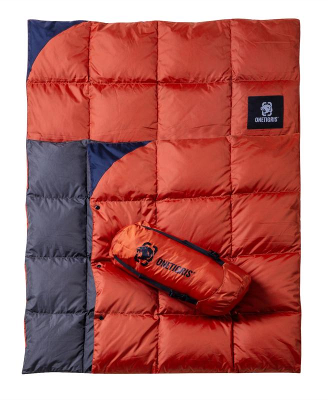 eTigris 落ちこむ毛布 195cmx135糎 マルチ毛布 防寒 難民キャンプ アウトドア ひざ掛け 掛け布団 車中泊 超軽さ 円蓋用キルト パステル色の 生あたたかい パウダーコンパクト 納める袋付き添い人