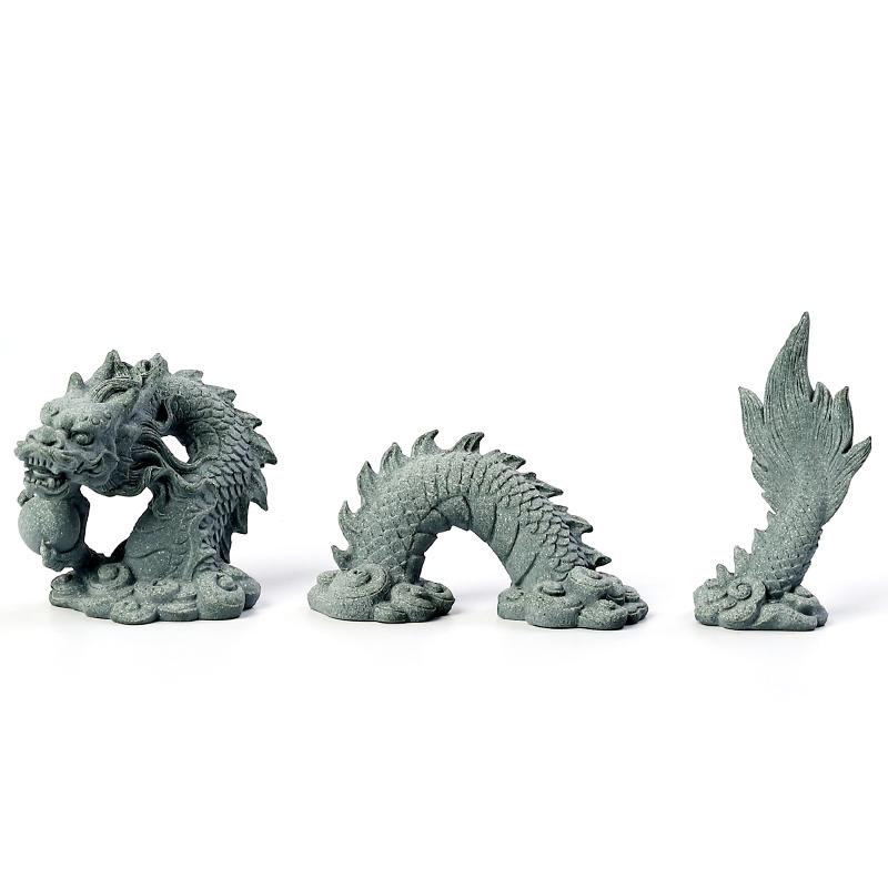 オブジェ オーナメント 置き物 装飾品 インテリア雑貨 小物 ドラゴン 龍 竜 辰 十二支 干支 縁起物 開運祈願 招福 風水 チャイナ風 個性的 存在感 主役級 おしゃれ お洒落 プレゼント ギフト 贈り物 誕生日 お祝い ライトグレー ホワイト 白