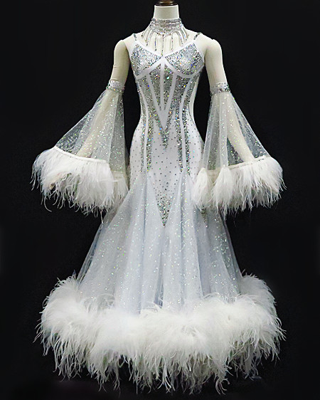 楽天市場】【春夏新商品】社交ダンス・社交ダンスドレス競技用ドレス