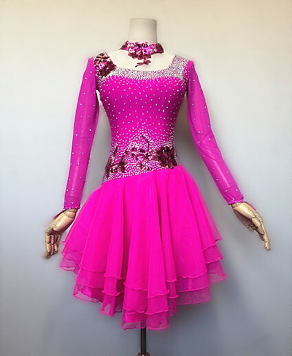 楽天市場】【新商品】社交ダンス・社交ダンスドレス競技用ドレス