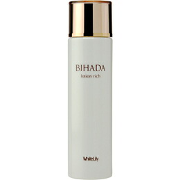 ★在庫限りで終了商品となります★ ホワイトリリー[White Lily]BIHADAローションリッチ155ｍｌ 【送料無料】リッチなうるおいと栄養でお肌を回復。 紫外線やストレスによるダメージを回復する癒しのローション。