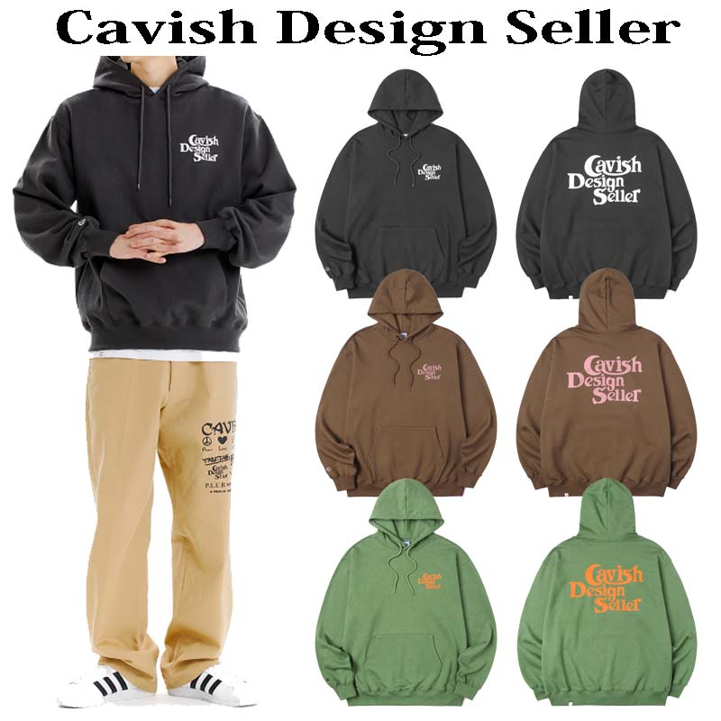 CAVISH(カビシ) [送料無料] セラーロゴパーカー SELLER LOGO HOODIE ユニセックス ストリート カジュアル シンプル パーカー フーディ フード｜HE＆SHE