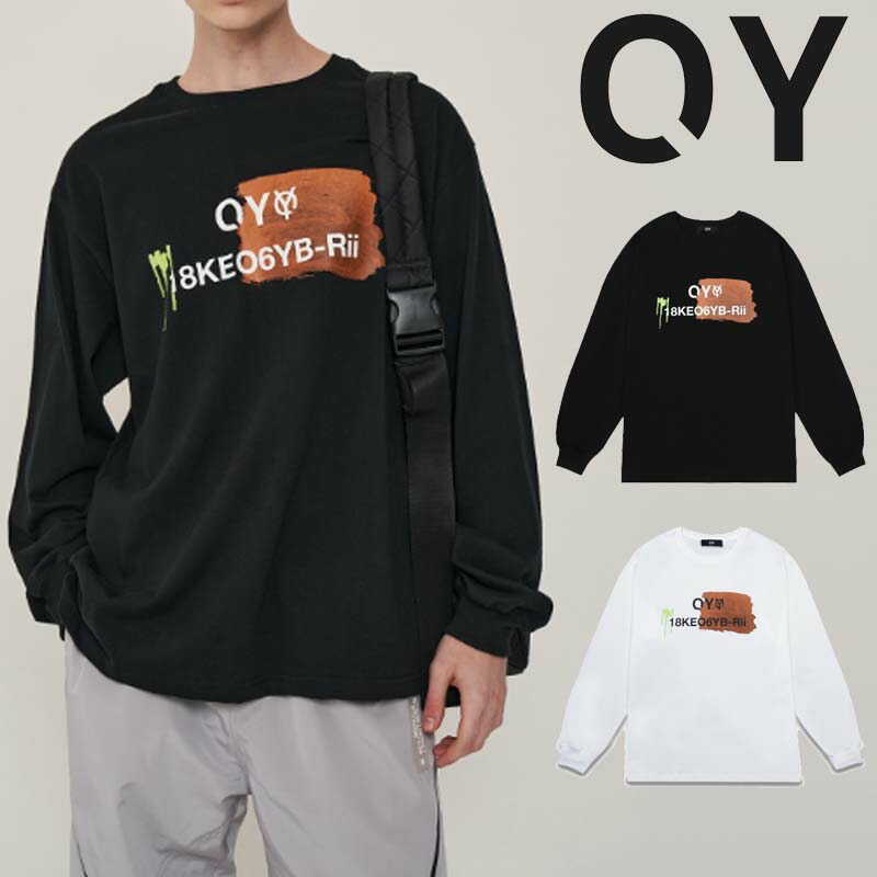 Oy オーワイ 送料無料 ストリート 21fw ペイントゴ長袖tシャツ Paint Logo T 韓国ファッション レディース メンズ ユニセックス Factor100 Co Il