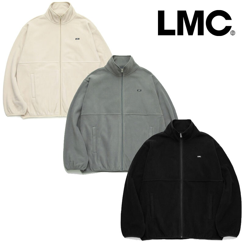 HE\u0026SHE [貨物輸送無料] LMC【エルエムシー】 [貨物輸送無料] 21fw LMC FLEECE TEAM JACKET ユニ一発やる 表どおり 心地好い アウター フリース 上衣 全3色合い BLACK-GRAY-CREAM